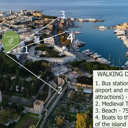 Apartman Grinn-in The Heart Of Rhodes,new&stylish!